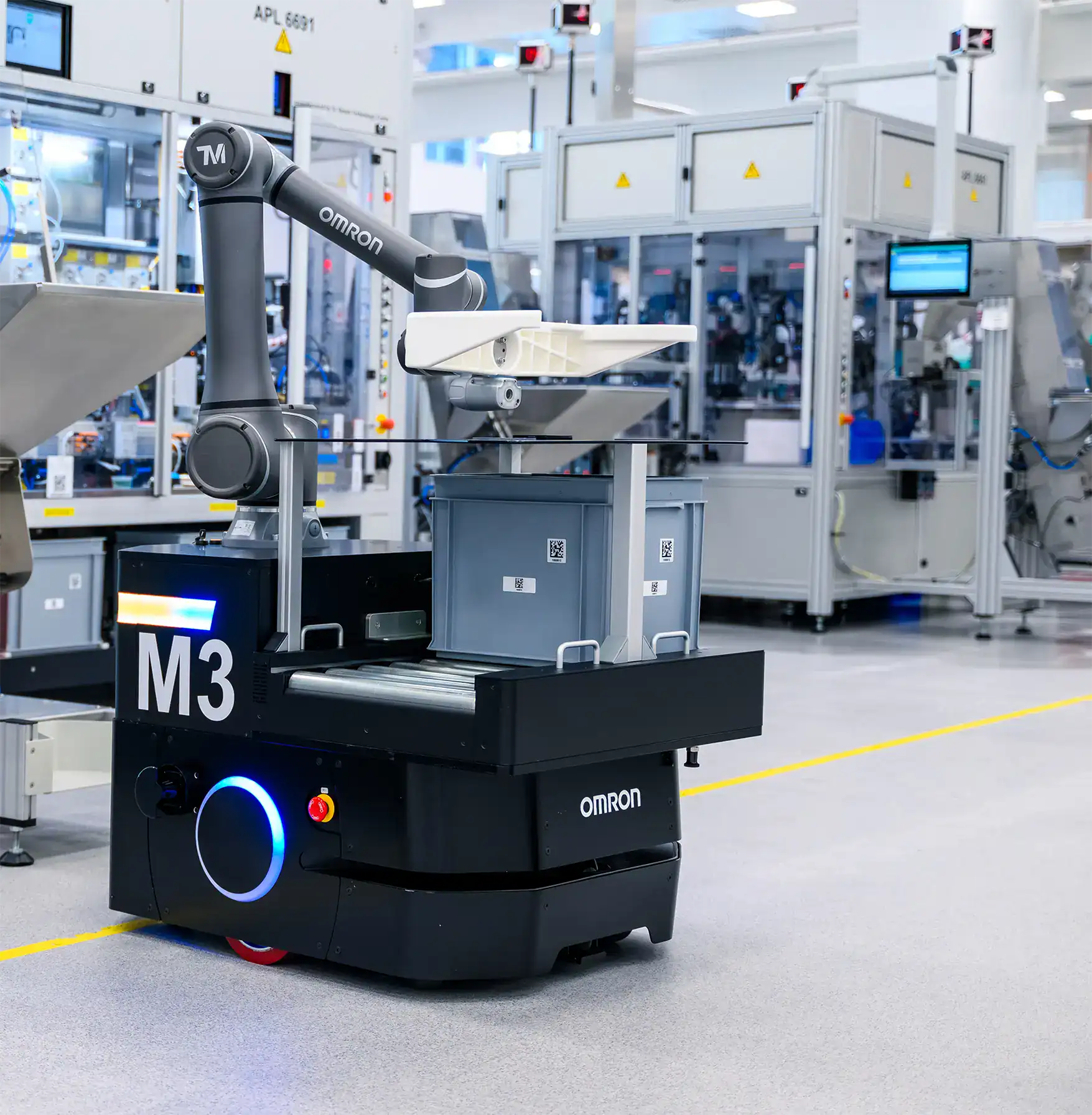 Manutention automatisée de matériaux dans la production pharmaceutique