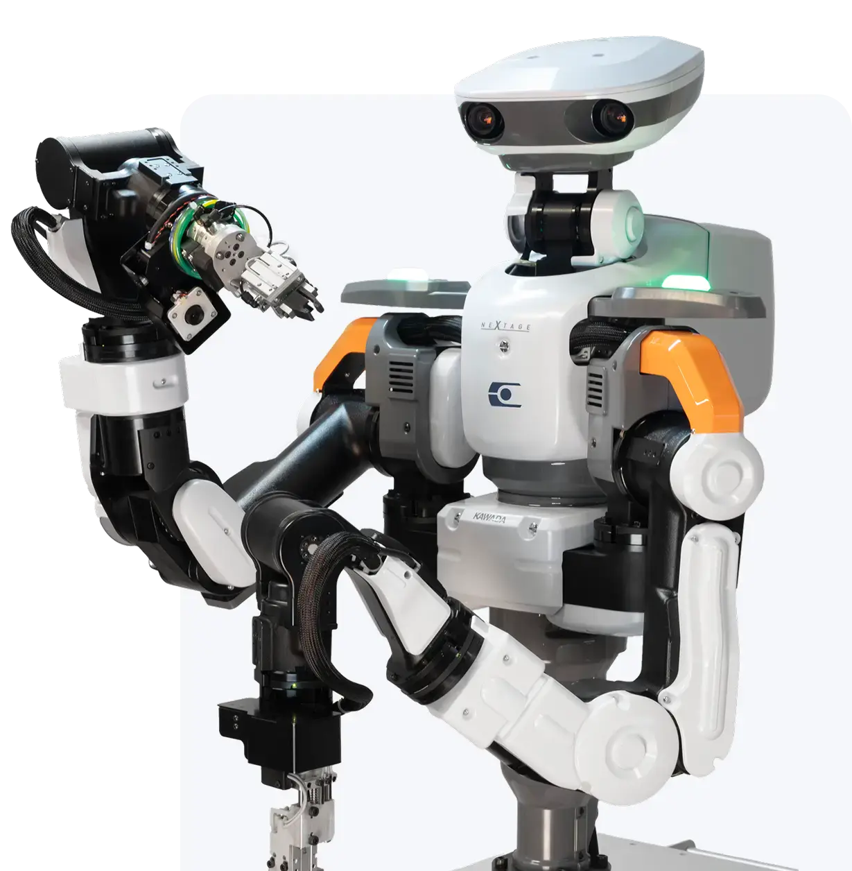 NEXTAGE executes repetitive tasks precisely and autonomously with two arms